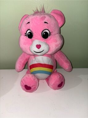 Care Bears Pink Rainbow Heart Plush
